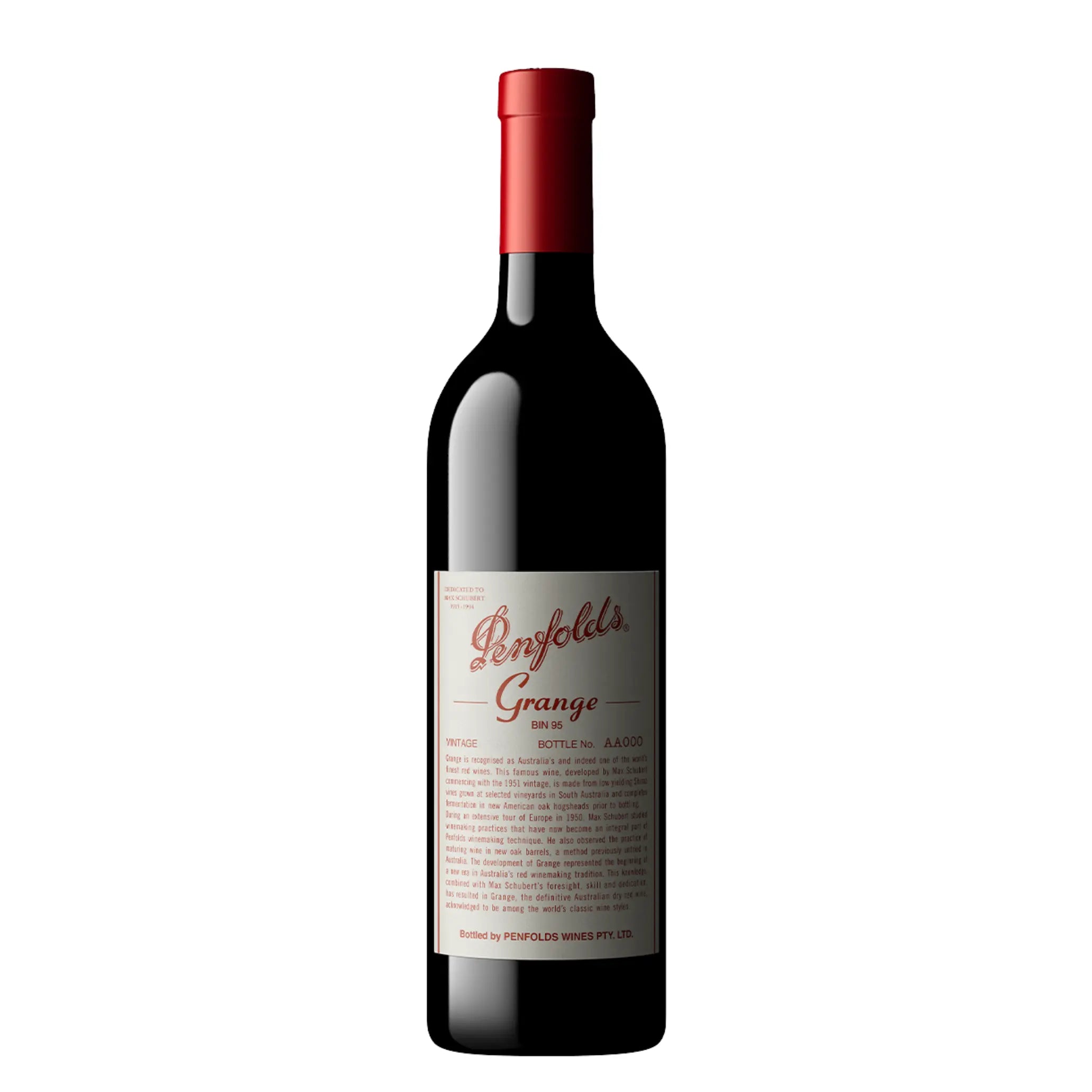 1999 Penfolds Grange Bin 95 wine South Australia Australia sold by Angry Wine Merchant