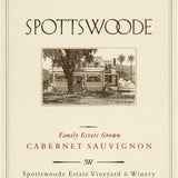Spottswoode Estate Cabernet Sauvignon wine label St Helena Napa Valley California sold by Angry Wine Merchant
