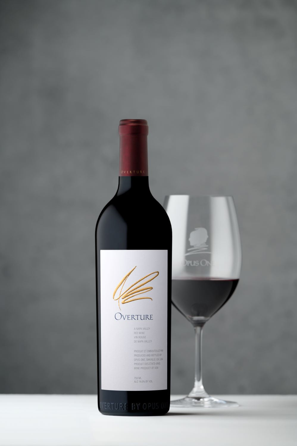 2018 Opus One wine with wine cup