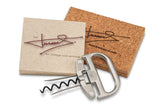 Durand wine opener with cork and signature card, premium wine tool sold by Angry Wine Merchant