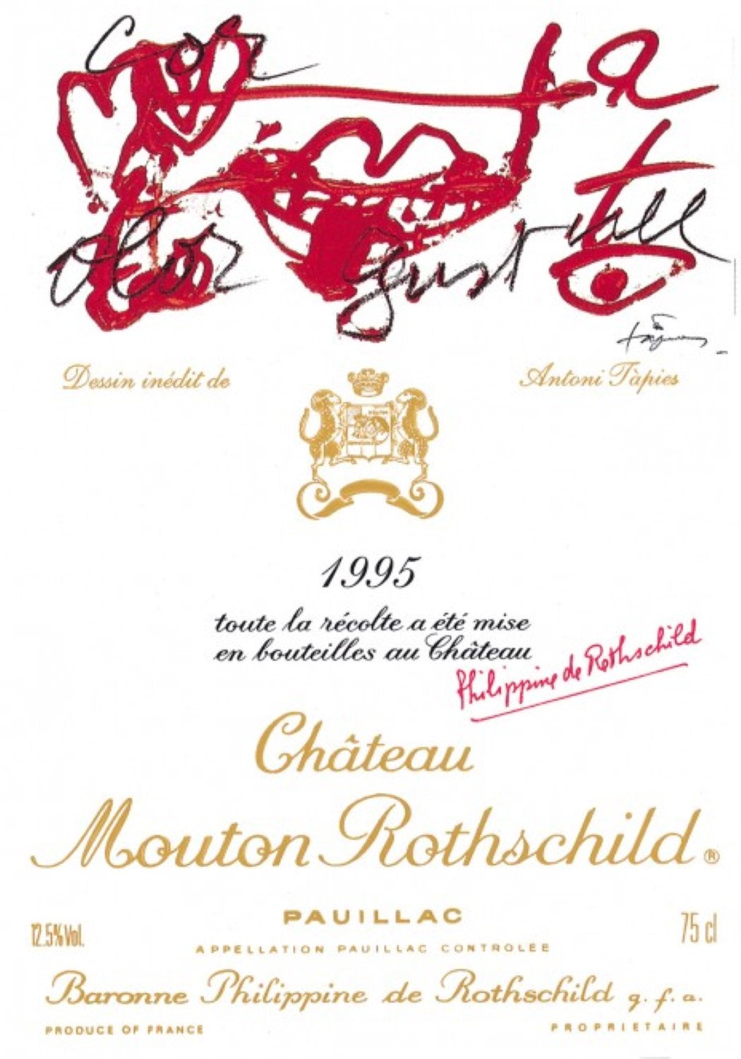 1995 Chateau Mouton Rothschild – First Growth | Angry Wine Merchant