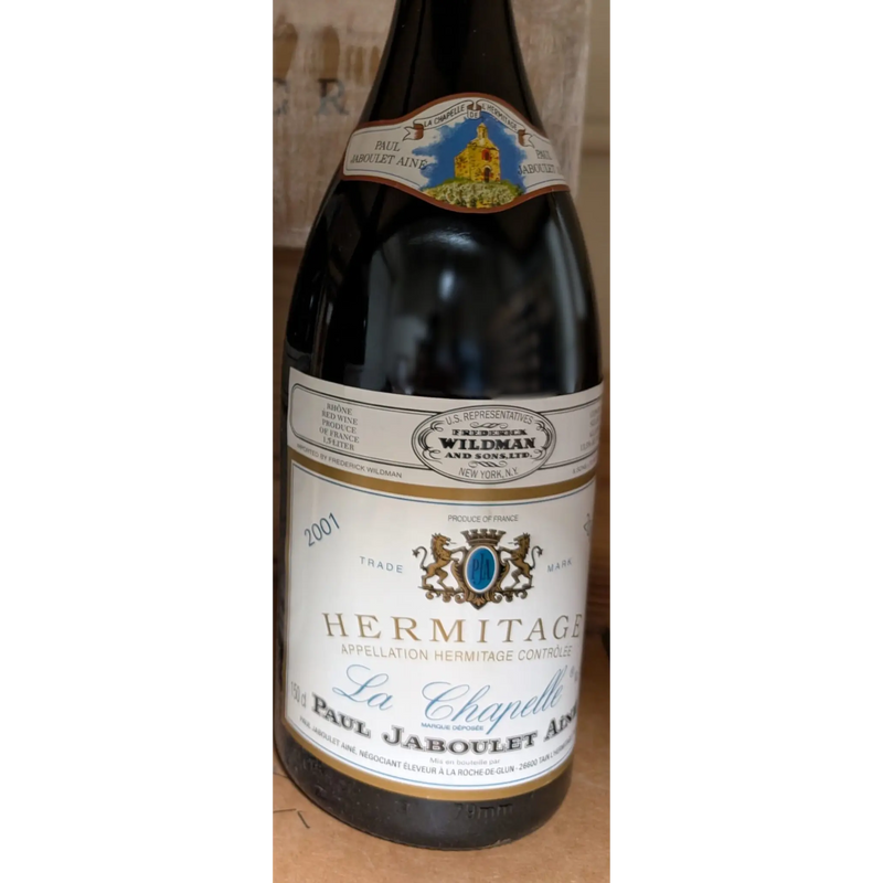 2001 Paul Jaboulet Aine Hermitage Rouge wine bottle condition Rhone France sold by Angry Wine Merchant
