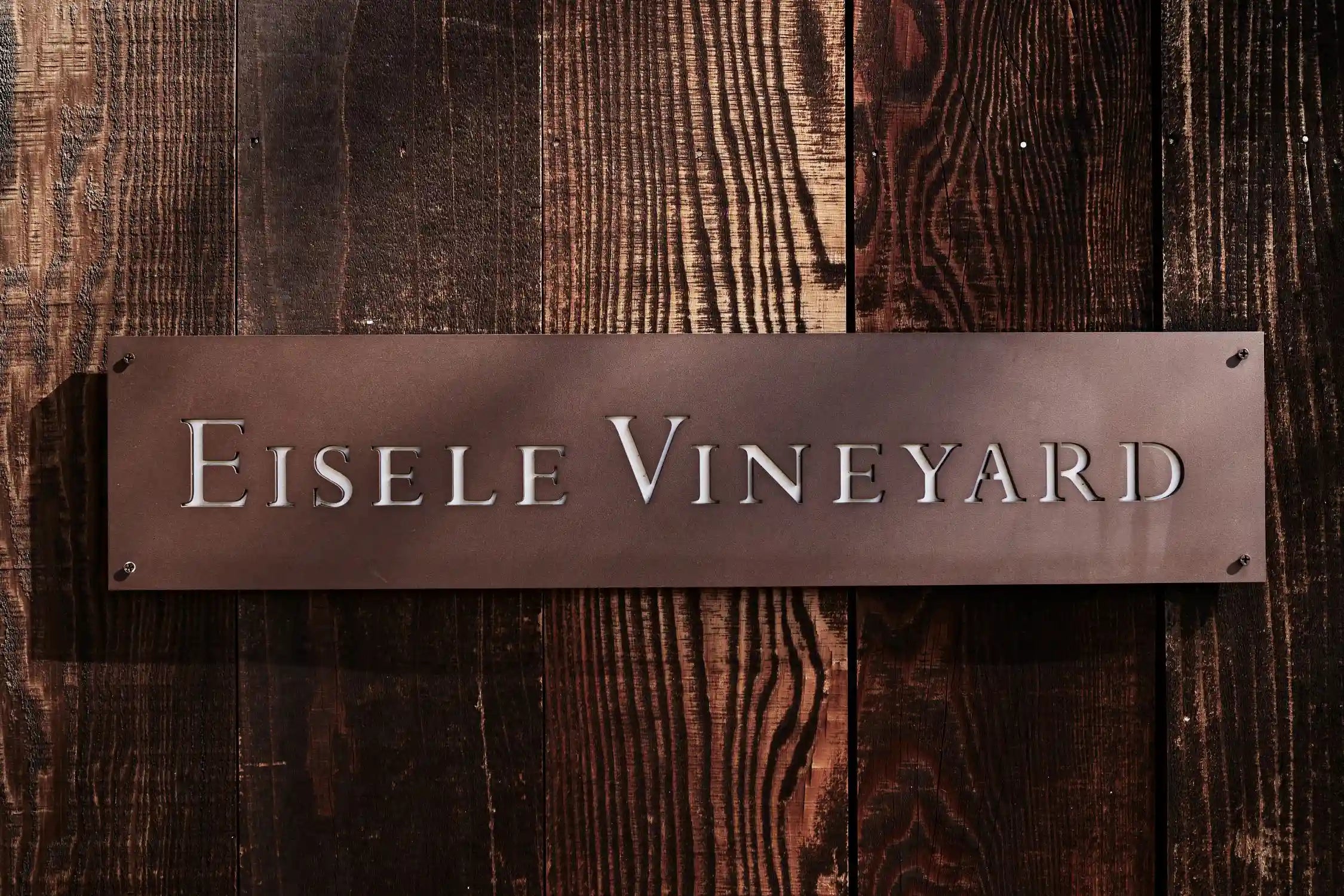 Eisele Vineyard barn sign Napa Valley USA sold by Angry Wine Merchant