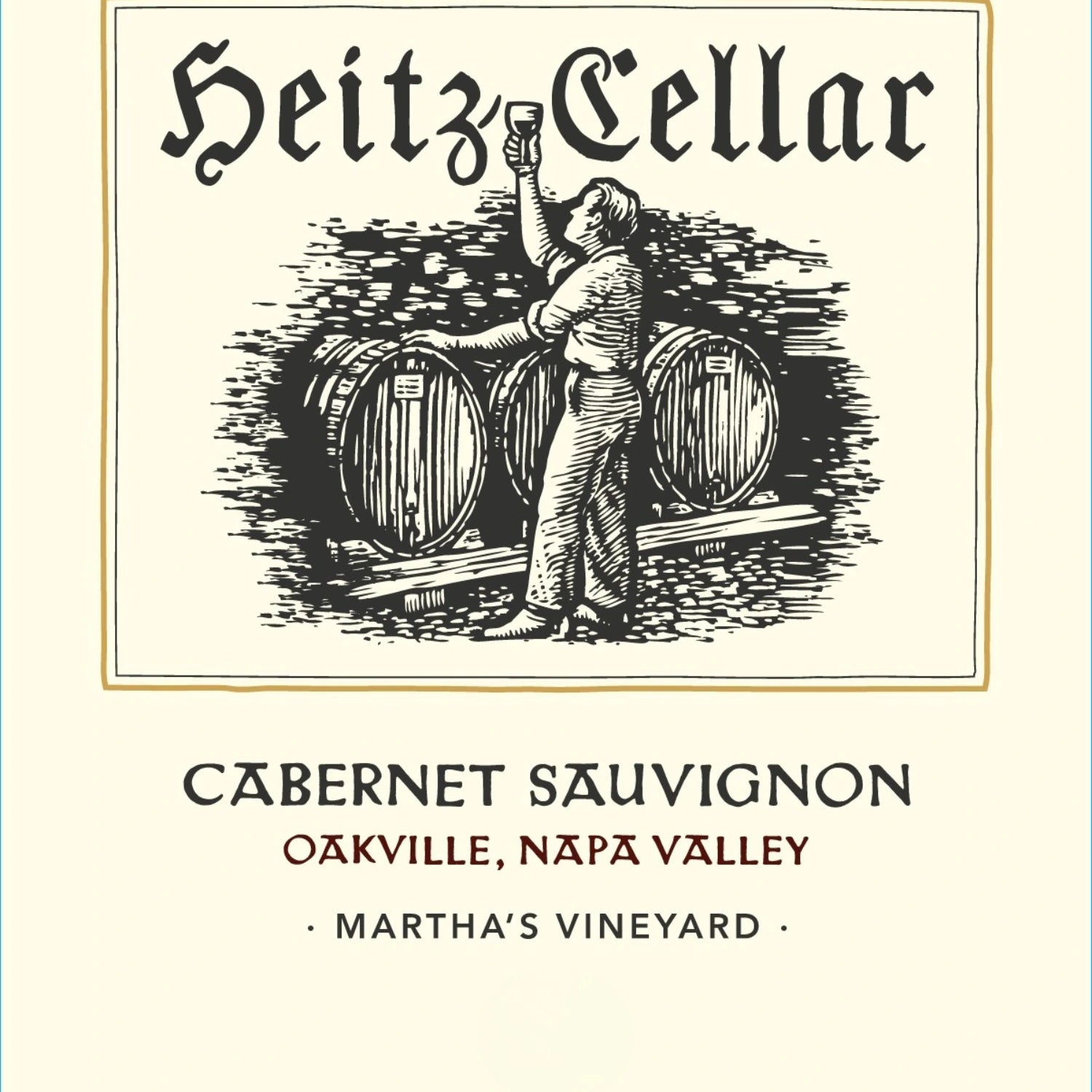 Heitz Cellar Marthas Vineyard Cabernet Sauvignon wine label Napa Valley California sold by Angry Wine Merchant