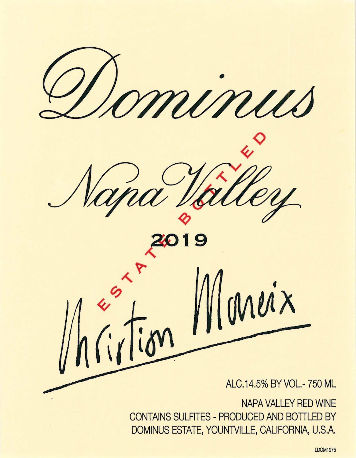 2012 Dominus Estate Christian Moueix – Napa Valley | Angry Wine