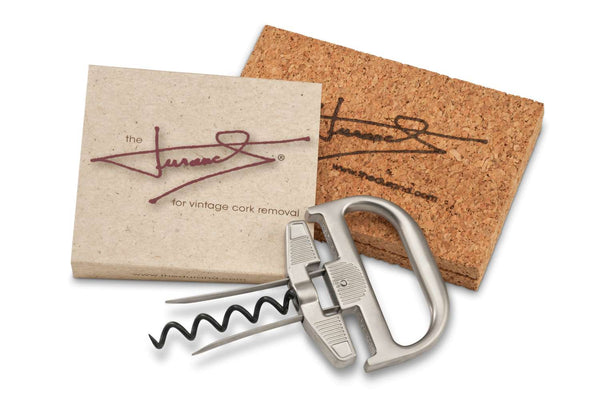 Durand wine opener with cork and signature card, premium wine tool sold by Angry Wine Merchant